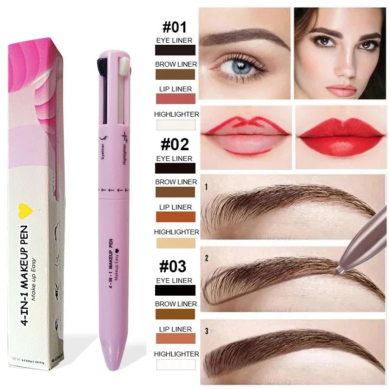 (1 + 1 Free)GlamourStrokes: All-in-One Makeup Mastery - Beumoon