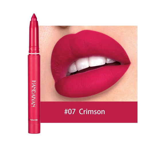 12 Color HANDAIYAN Rotating Sharpenable Matte Lipstick Pencils - beumoonshop