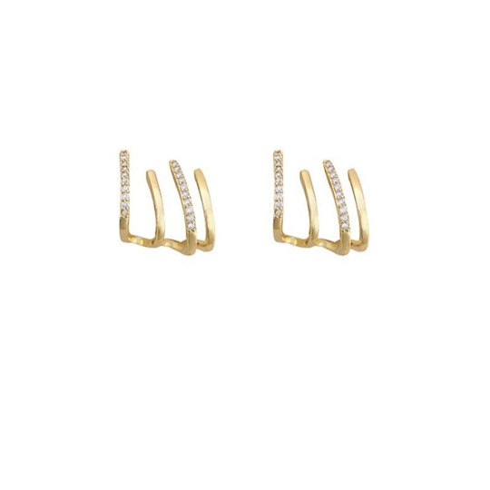 Zircon Crystal Geometric Earrings
