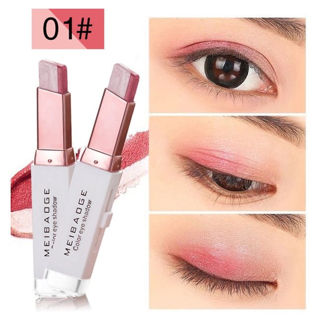 Double Color Glitter Eye shadow Stick - beumoonshop