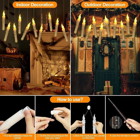 Flameless Magic Floating Candles - beumoonshop