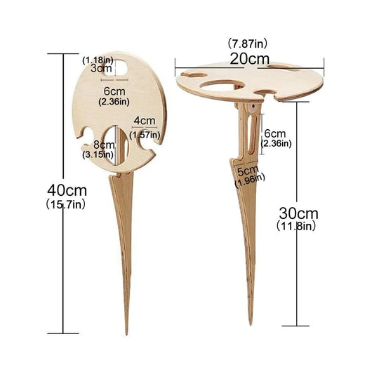Foldable Outdoor Wine Table - beumoonshop
