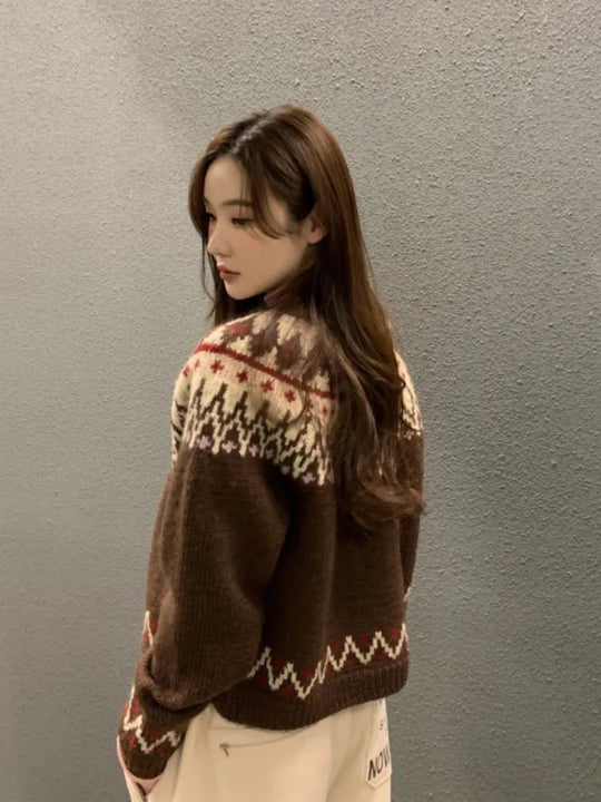 Winter Retro Cardigan - beumoonshop